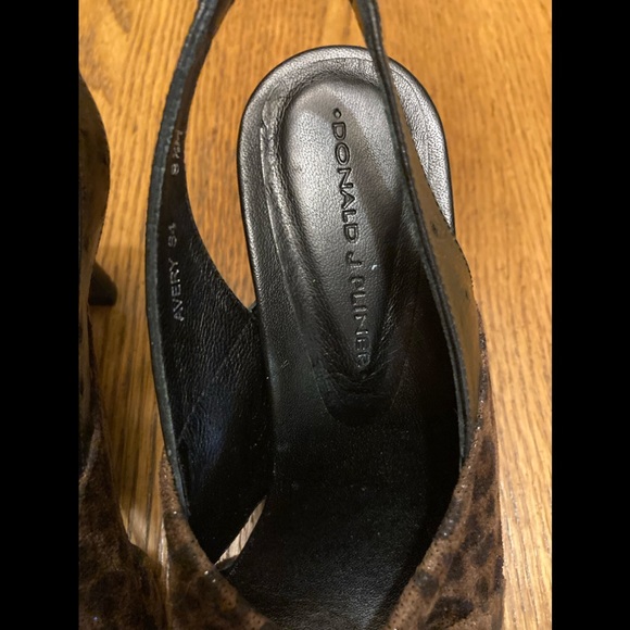 Donald J Pliner Avery S4 Leopard Print Sling Back Heels - Picture 2 of 14